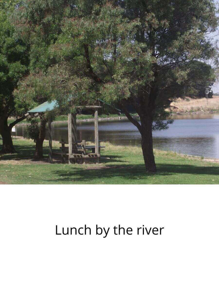 Nomads can enjoy lunch by the river